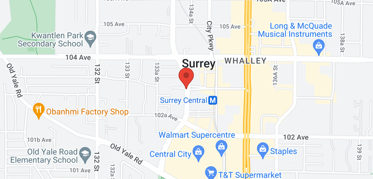 map of 2608 13438 103 AVENUE